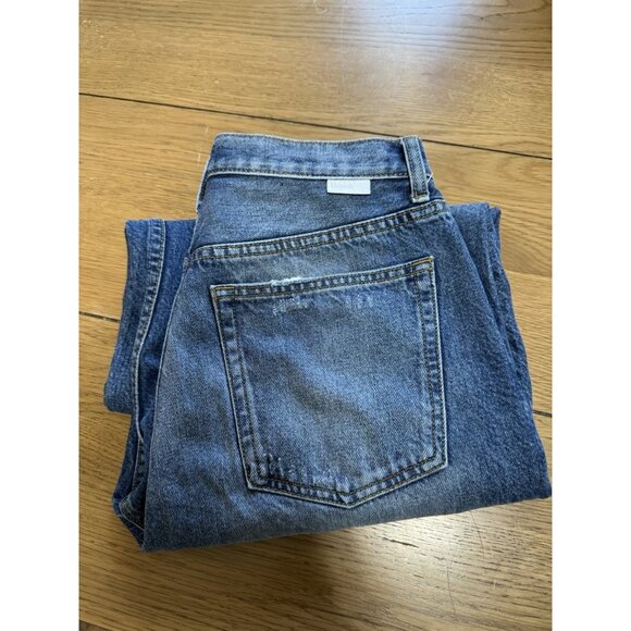 Boyish The Charley Crop Jeans Size Size 29 Trapeze Recycled Denim Buttons Boho - Picture 13 of 14